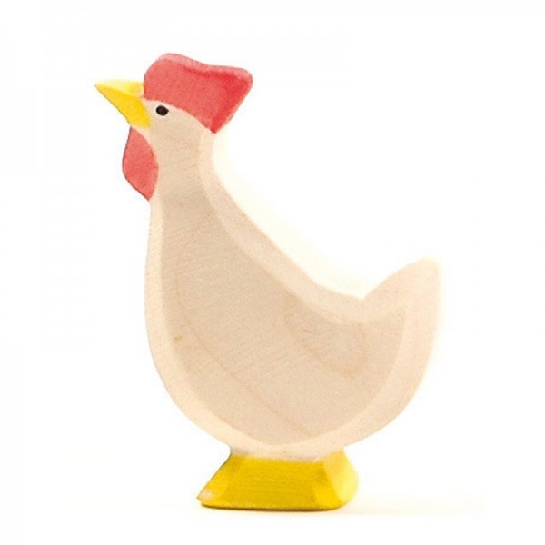 Ostheimer Huhn weiß Kopf hoch 13113