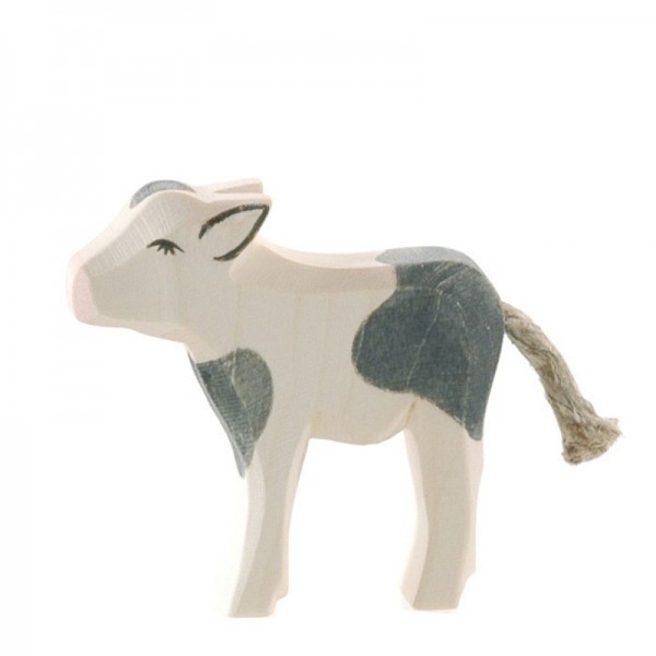 Ostheimer Kalb schwarz stehend 11044